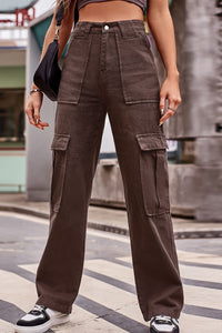 Sonya Buttoned High Waist Loose Fit Jeans