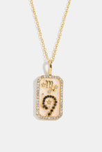 Rhinestone Zodiac Necklace