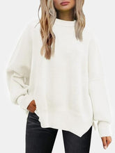 Cadenza Drop Shoulder Slit Sweater