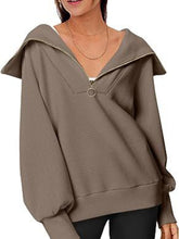 Amira Half-Zip Lantern Sleeve Top
