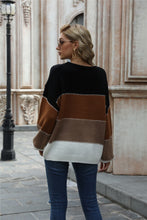 Jordyn Color Block Round Neck Sweater