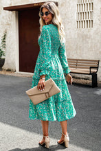 Arabella Smocked Flounce Sleeve Midi Dress