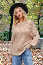 Pippa Round Neck Lantern Sleeve Sweater