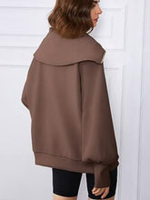 Amira Half-Zip Lantern Sleeve Top