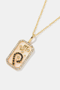 Rhinestone Zodiac Necklace