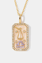 Rhinestone Zodiac Necklace