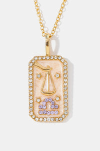 Rhinestone Zodiac Necklace