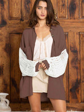 Teresa Openwork Collared Neck Button Front Shirt