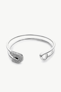 Rhinestone Double Hoop Bracelet - Black Petunia Ct