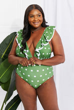 Moonlit Dip Swimsuit in Mid Green