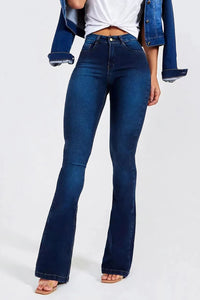 Elena Buttoned Long Jeans