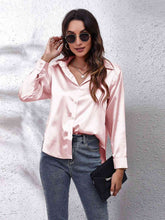 Luciana Collared Neck Buttoned Long Sleeve Shirt