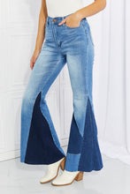 Sienna Full Size Color Block Flare Jeans