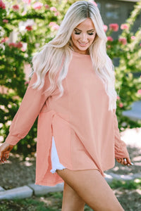 Kaia Curved Hem Dolman Sleeve Top