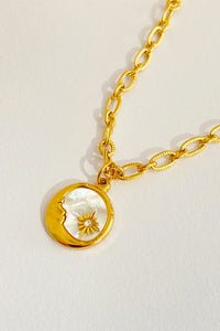 Retro Sun and Moon Necklace