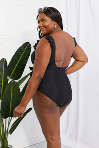 Float On Black One-Piece