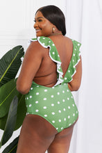 Moonlit Dip Swimsuit in Mid Green