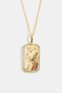 Rhinestone Zodiac Necklace
