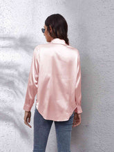 Luciana Collared Neck Buttoned Long Sleeve Shirt