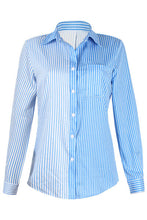 Striped Button Up Long Sleeve Shirt