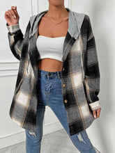Kali Plaid Drawstring Hooded Jacket
