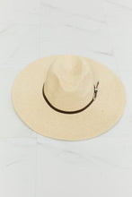 Boho Summer Straw Fedora Hat