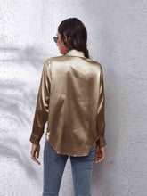 Luciana Collared Neck Buttoned Long Sleeve Shirt