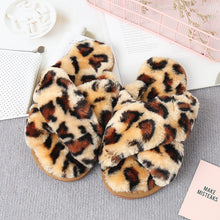 Journee Faux Fur Crisscross Strap Slippers