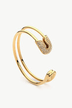 Rhinestone Double Hoop Bracelet - Black Petunia Ct