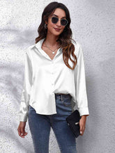Luciana Collared Neck Buttoned Long Sleeve Shirt