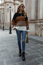 Jordyn Color Block Round Neck Sweater