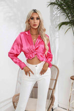 Lucia Lapel Collar Button Up Long Sleeve Shirt
