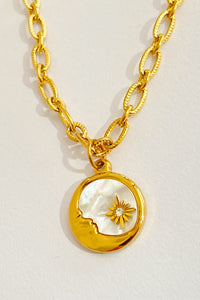 Retro Sun and Moon Necklace