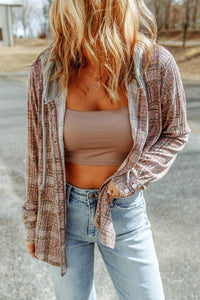 Savannah Plaid Hooded Jacket