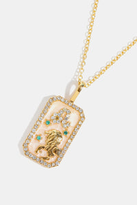 Rhinestone Zodiac Necklace