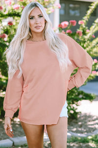 Kaia Curved Hem Dolman Sleeve Top