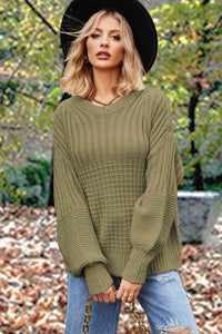 Pippa Round Neck Lantern Sleeve Sweater