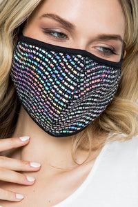 Matrix Disco Mask - Black Petunia Ct