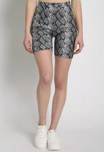Snakeskin Shorts - Black Petunia Ct