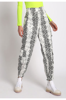 Snake Cargo Pant - Black Petunia Ct